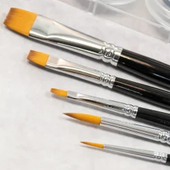 New Face Paint Brush Set Round Flat Tön Mehr|Spezialeffekte Pinsel