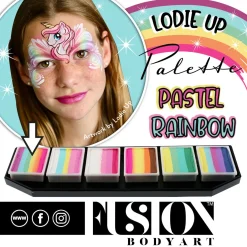 Face Painting Lodie Up Cute Pastel Rainbow Palette Schminke|Schminke