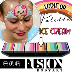 Face Painting Lodie Up Cute Pastel Rainbow Palette Schminke|Schminke