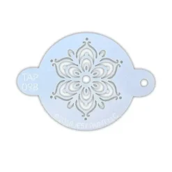 Best Face Painting Stencil Full Henna Fancy Flower Schminke|Schminke