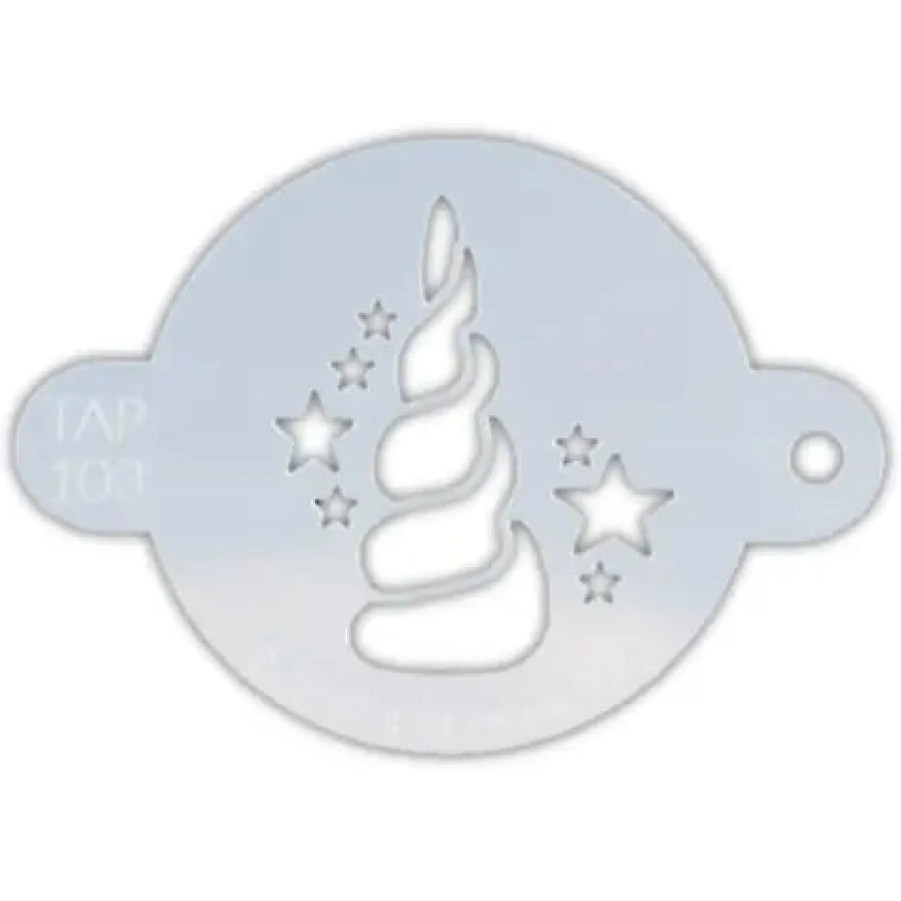 Hot Face Painting Stencil Unicorn Horn With Stars Schminke|Schminke