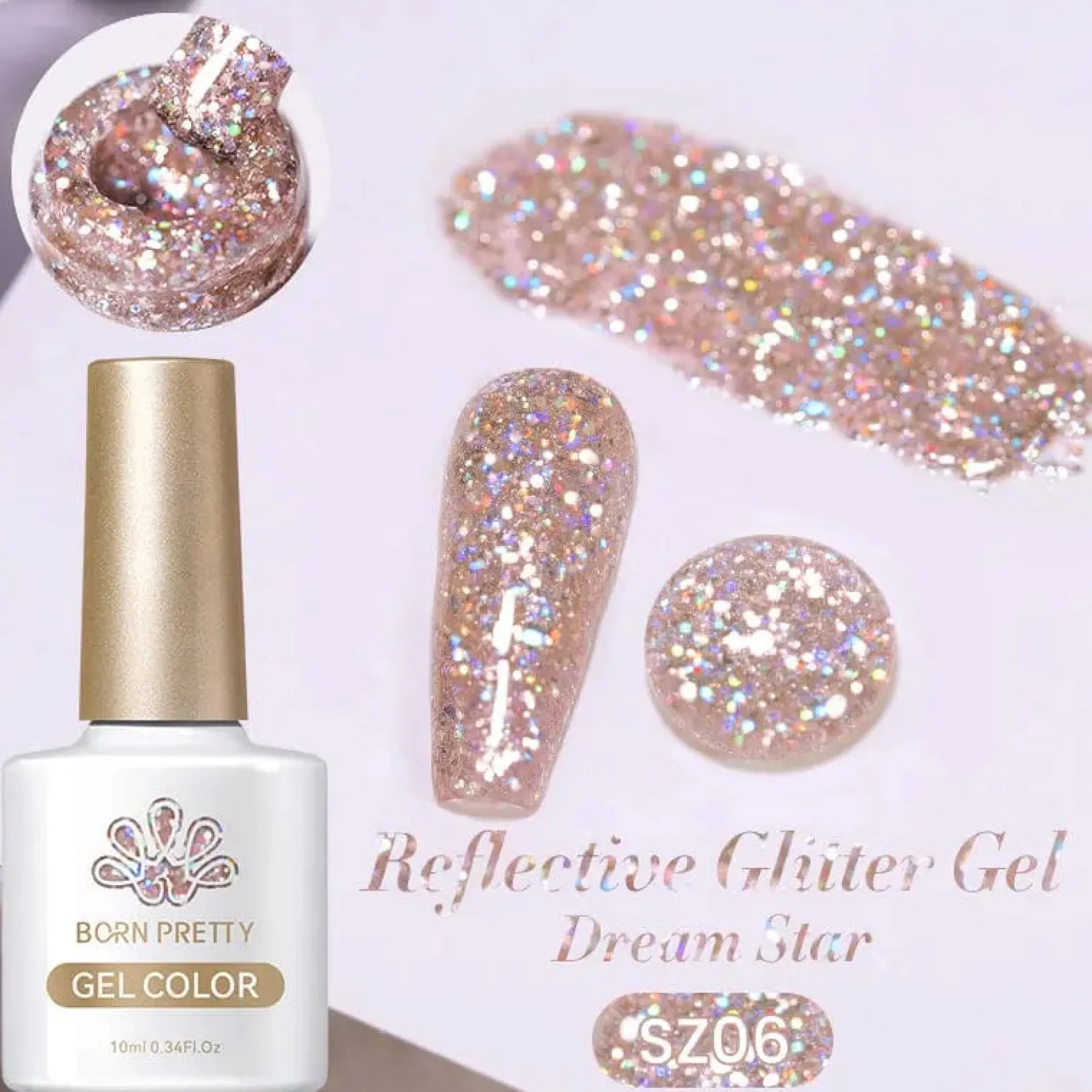Hot Fantasy Reflective Gel SZ06 Veganer Nagellack|5. Gellak