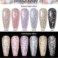 Hot Fantasy Reflective Gel SZ07 Veganer Nagellack|5. Gellak