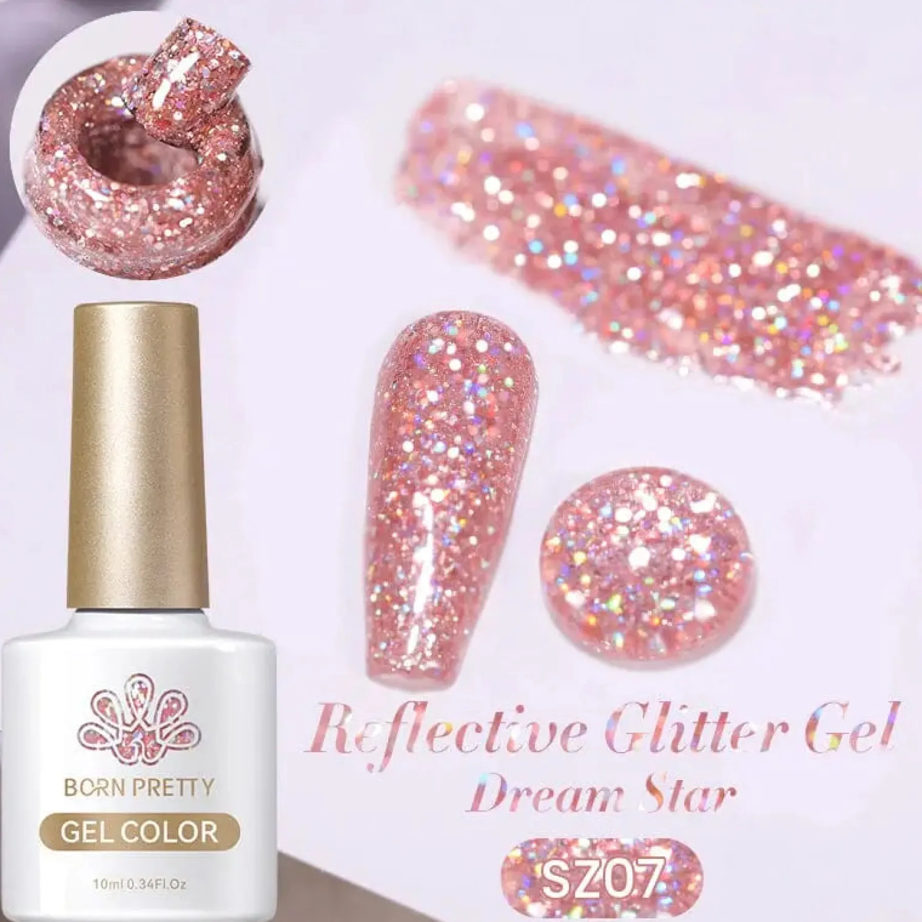 Hot Fantasy Reflective Gel SZ07 Veganer Nagellack|5. Gellak