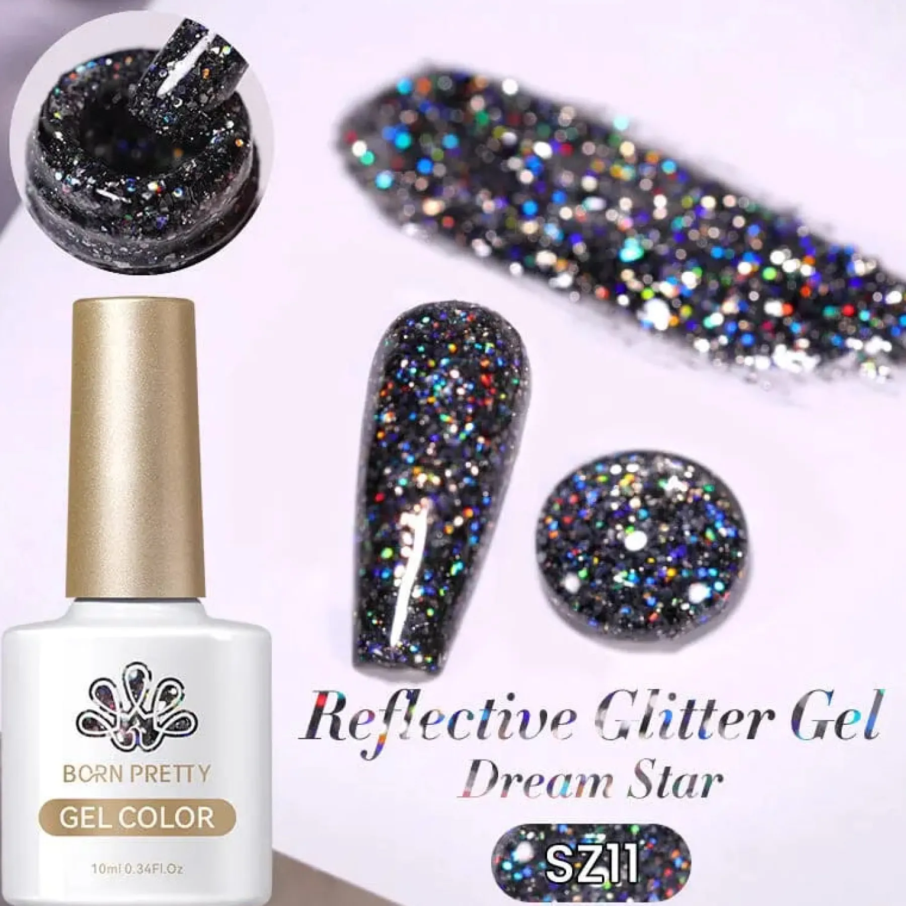 Outlet Fantasy Reflective Gel SZ11 Veganer Nagellack|5. Gellak