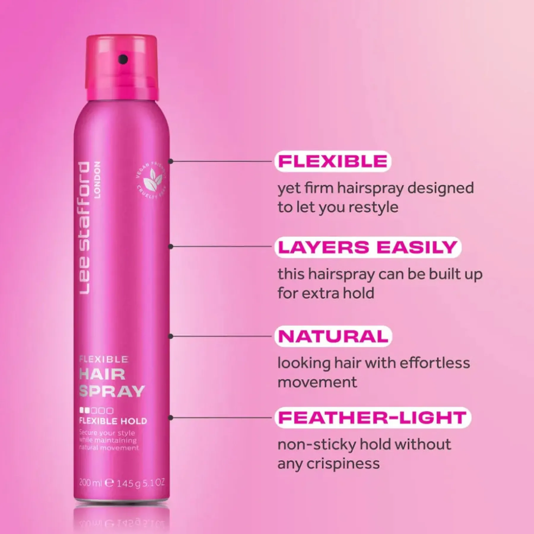 Best Fat Flexible Hold Hair Spray Haarspray|Vegane Haarpflege
