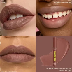 Online Fat Matte Smooth Color Lipstick Toasty Taupe Lippenstift|Veganer Lippenstifte