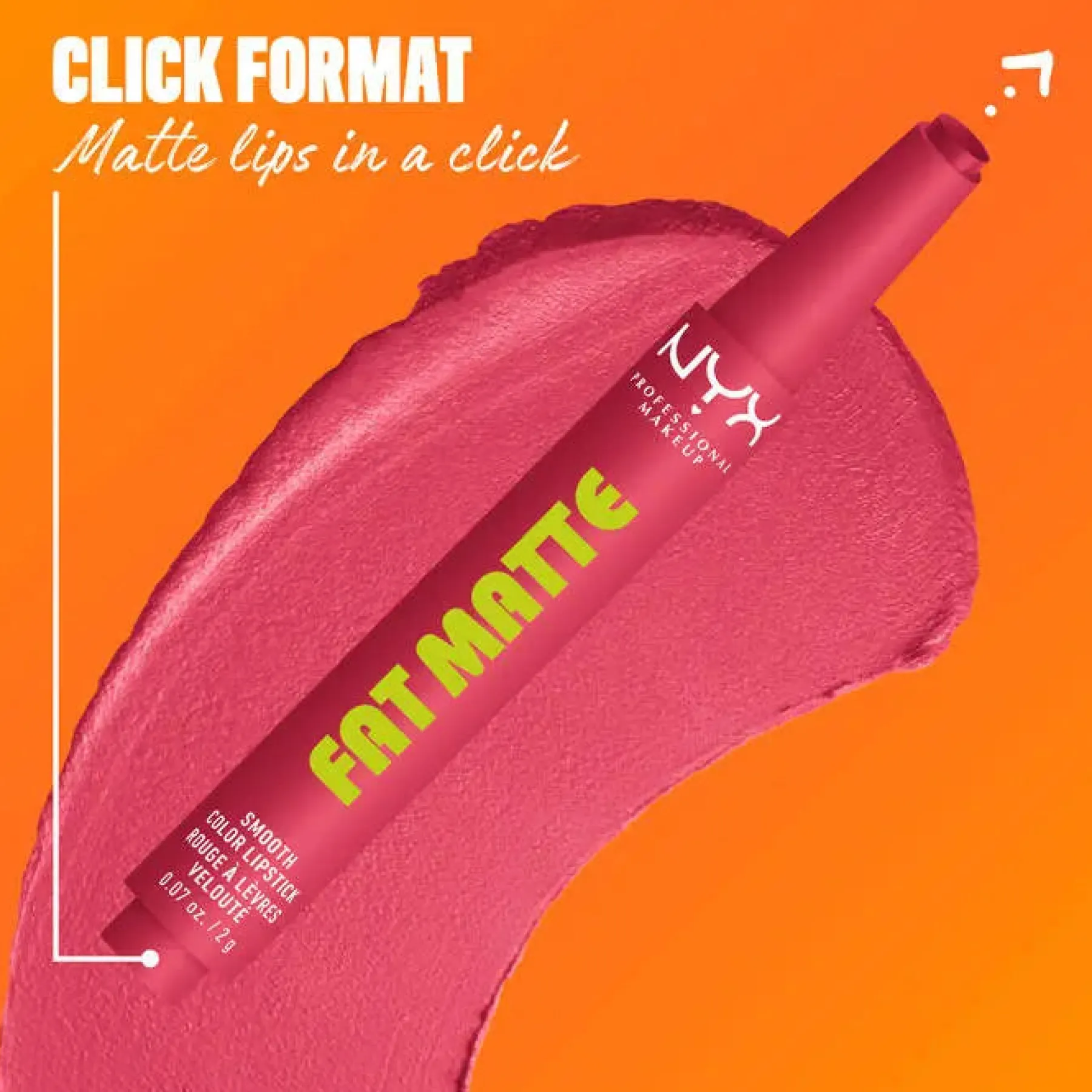 Hot Fat Matte Smooth Color Lipstick Pink Puff Lippenstift|Veganer Lippenstifte