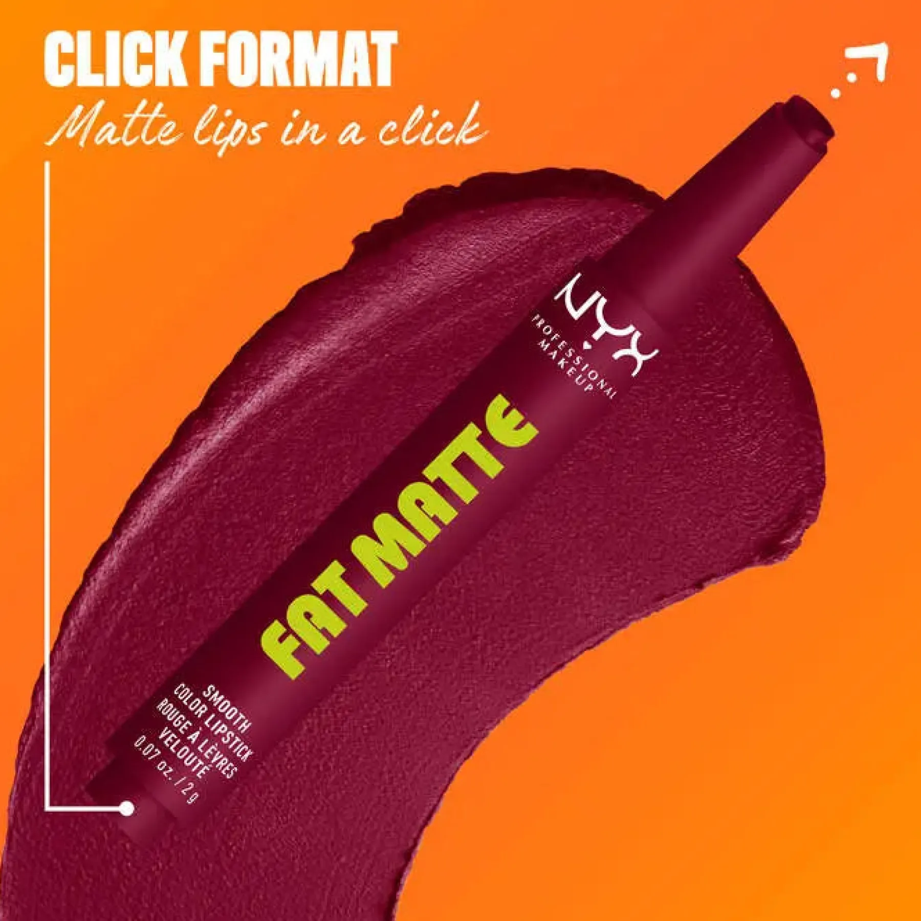 Hot Fat Matte Smooth Color Lipstick Berry Smooth Lippenstift|Veganer Lippenstifte