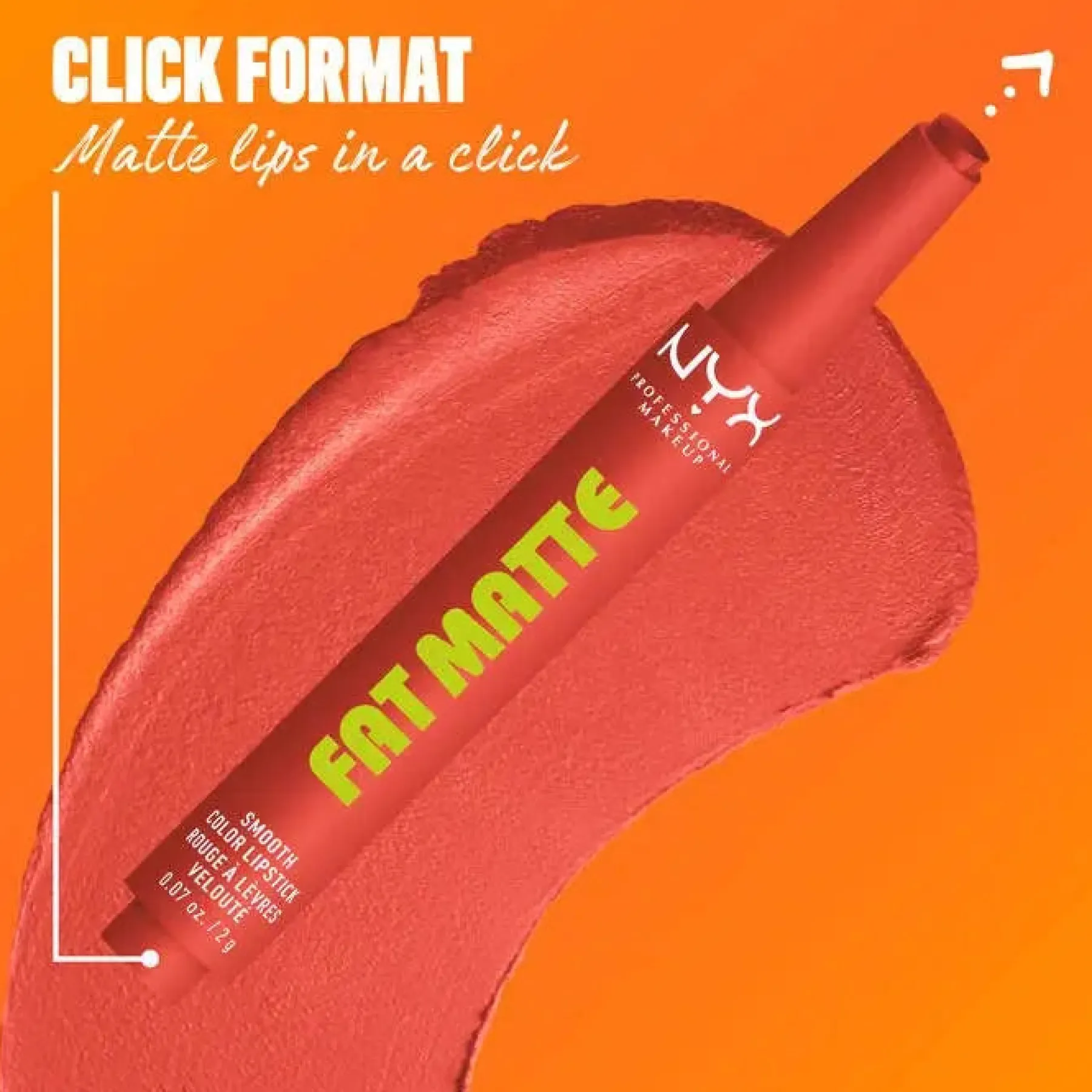Online Fat Matte Smooth Color Lipstick Coral Cuddlin' Lippenstift|Veganer Lippenstifte
