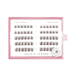 Clearance Feathered Dark Brown Pre-Glued Lashes Künstliche Wimpern