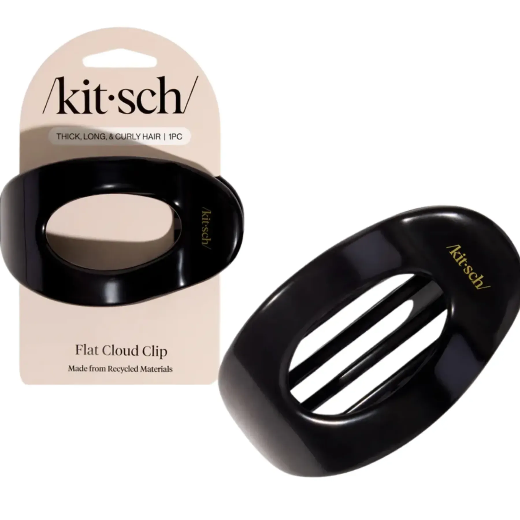 New Flat Cloud Clip Black Large Haarspangen & -Clips