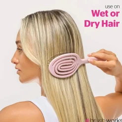 Outlet Flexi Oval Detangling Hair Brush Scalp Care|11 Schritte Haarpflege Routine