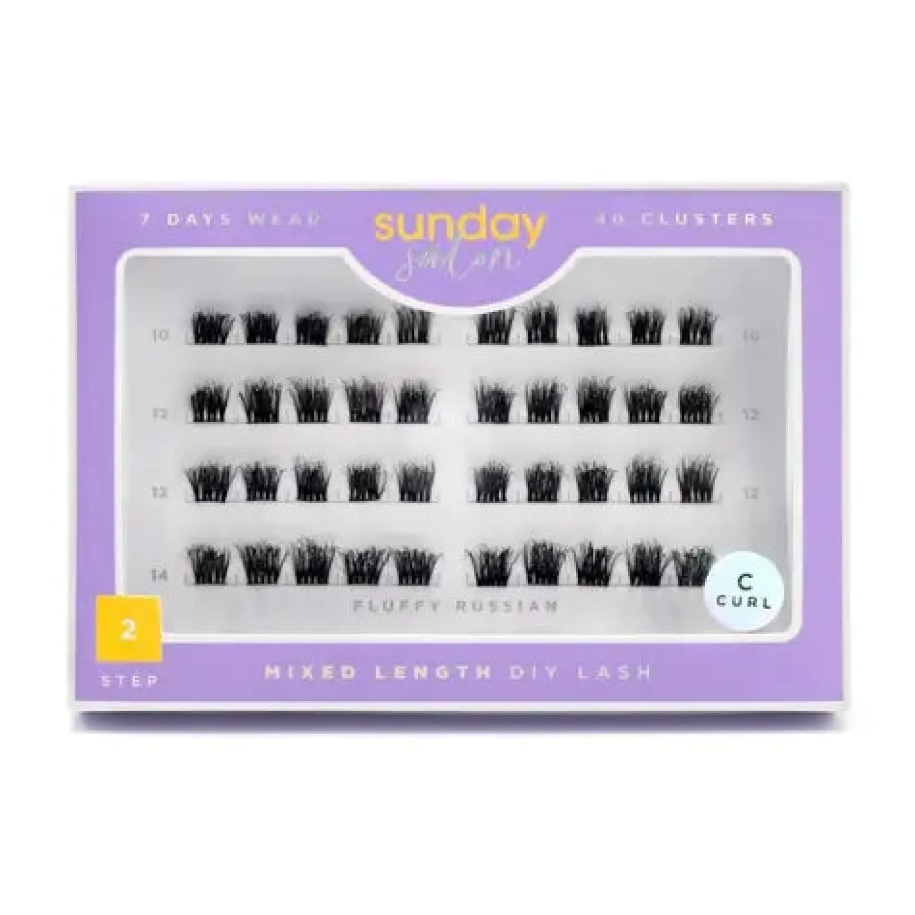 New Fluffy Russian DIY Cluster Lashes Künstliche Wimpern