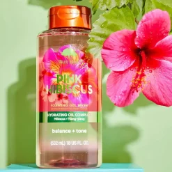 Discount Foaming Gel Body Wash Pink Hibiscus Vegan Pflege|Duschgel