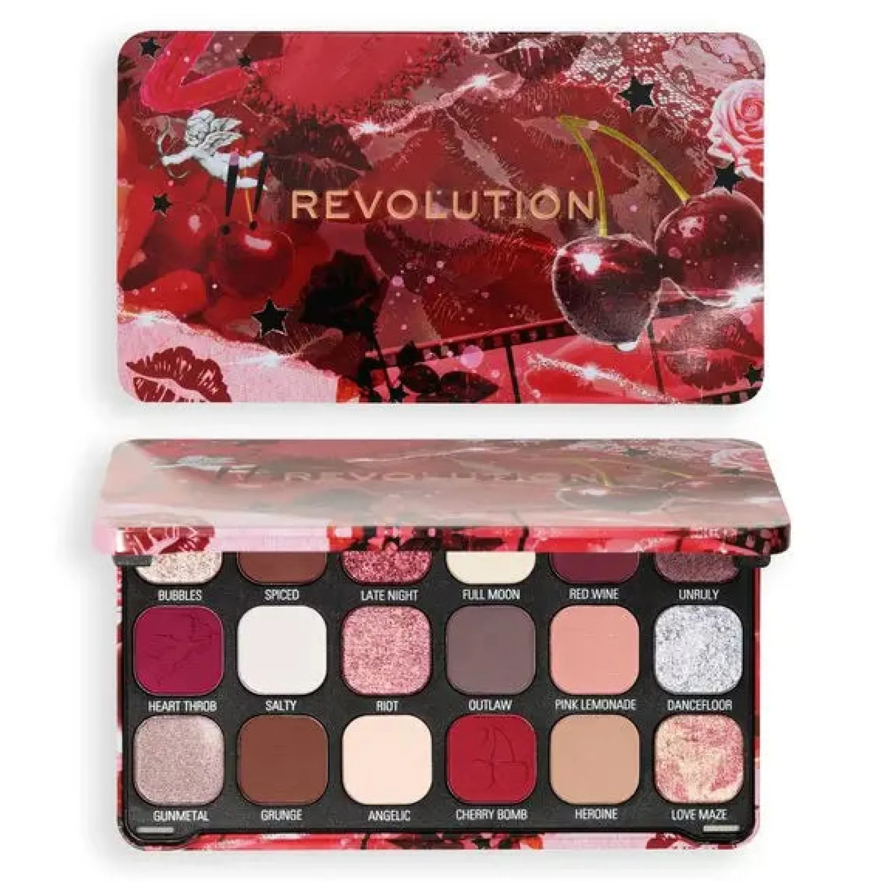 Outlet Forever Flawless Palette Cherry Rebel Red Lidschatten|Vegane Lidschatten