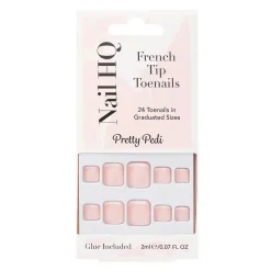 Hot French Tip Toenails Künstliche Nägel