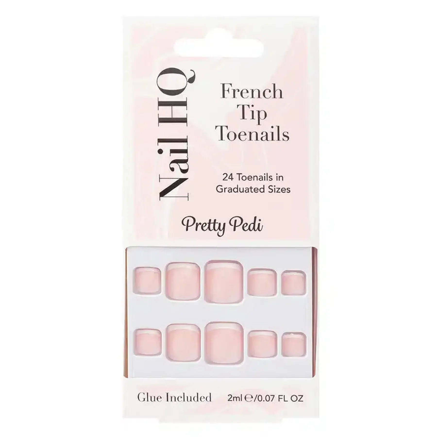 Hot French Tip Toenails Künstliche Nägel