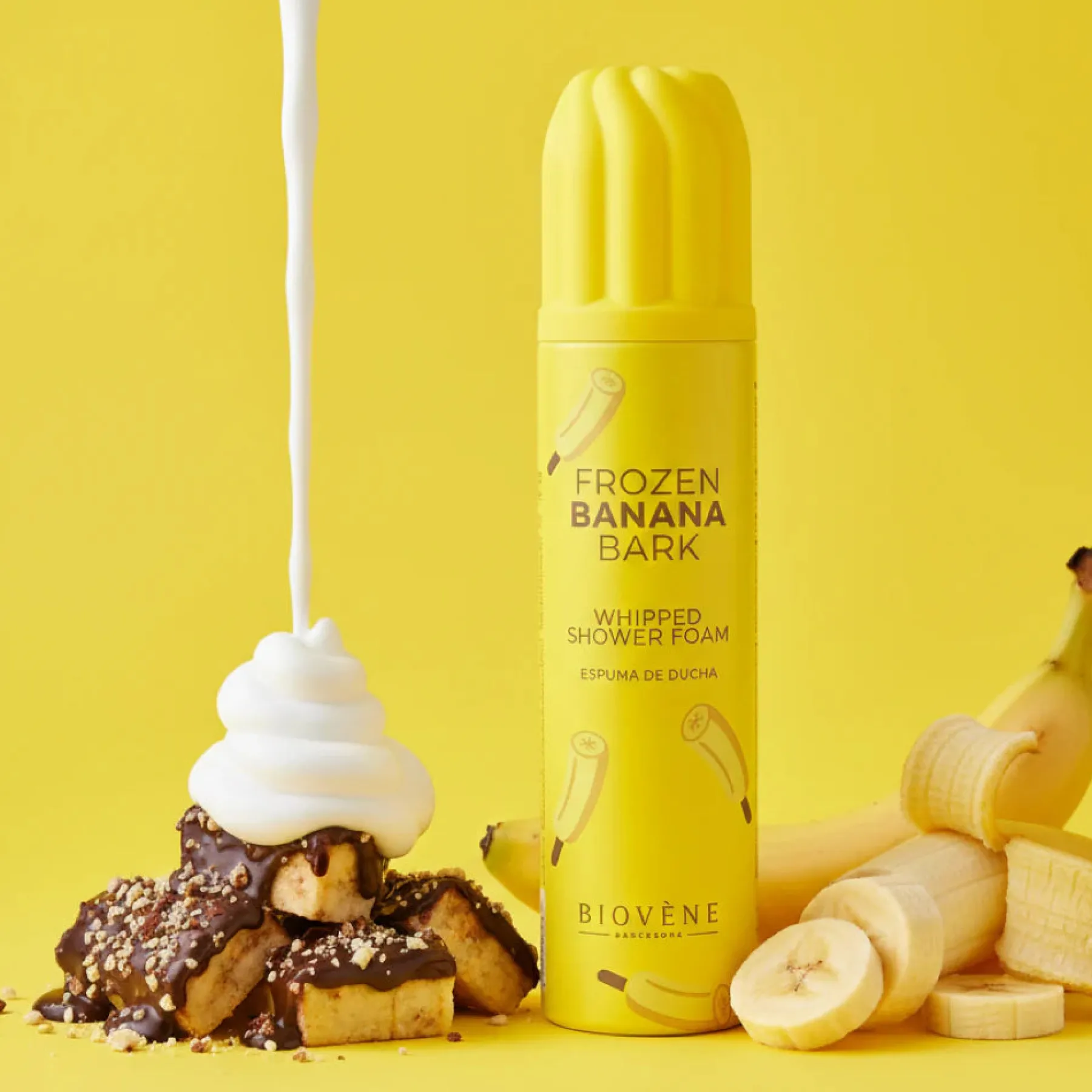 Clearance Frozen Banana Bark Whipped Shower Foam Vegan Pflege|Scent Layering Vanilla