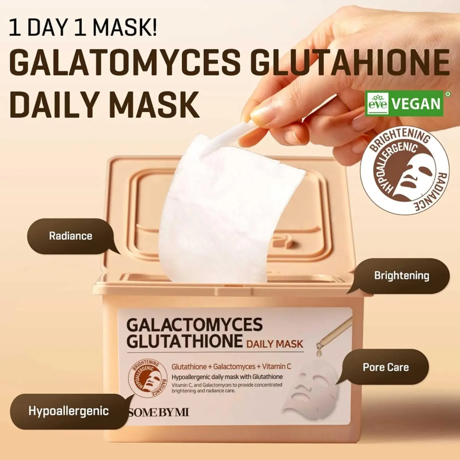 Discount Galactomyces Glutathione Daily Mask Clean Beauty|Hauptzutat