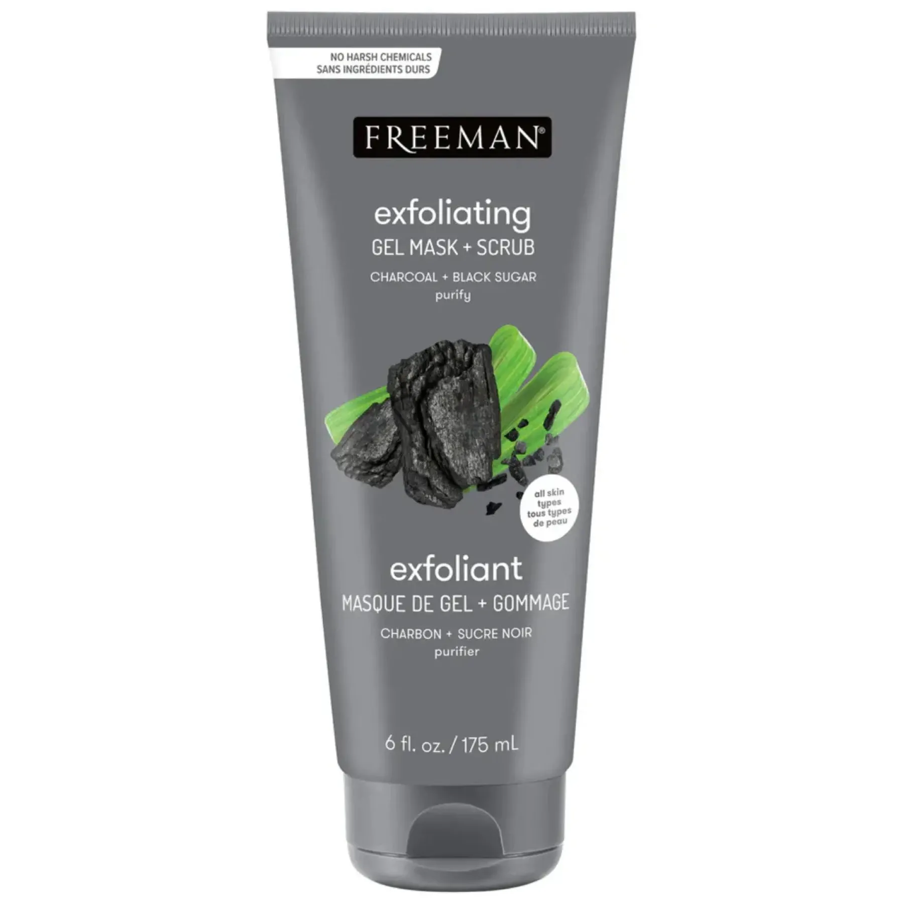 Hot Gel Mask Scrub Charcoal And Black Sugar Purify Vegan Pflege|Gesichtsmasken