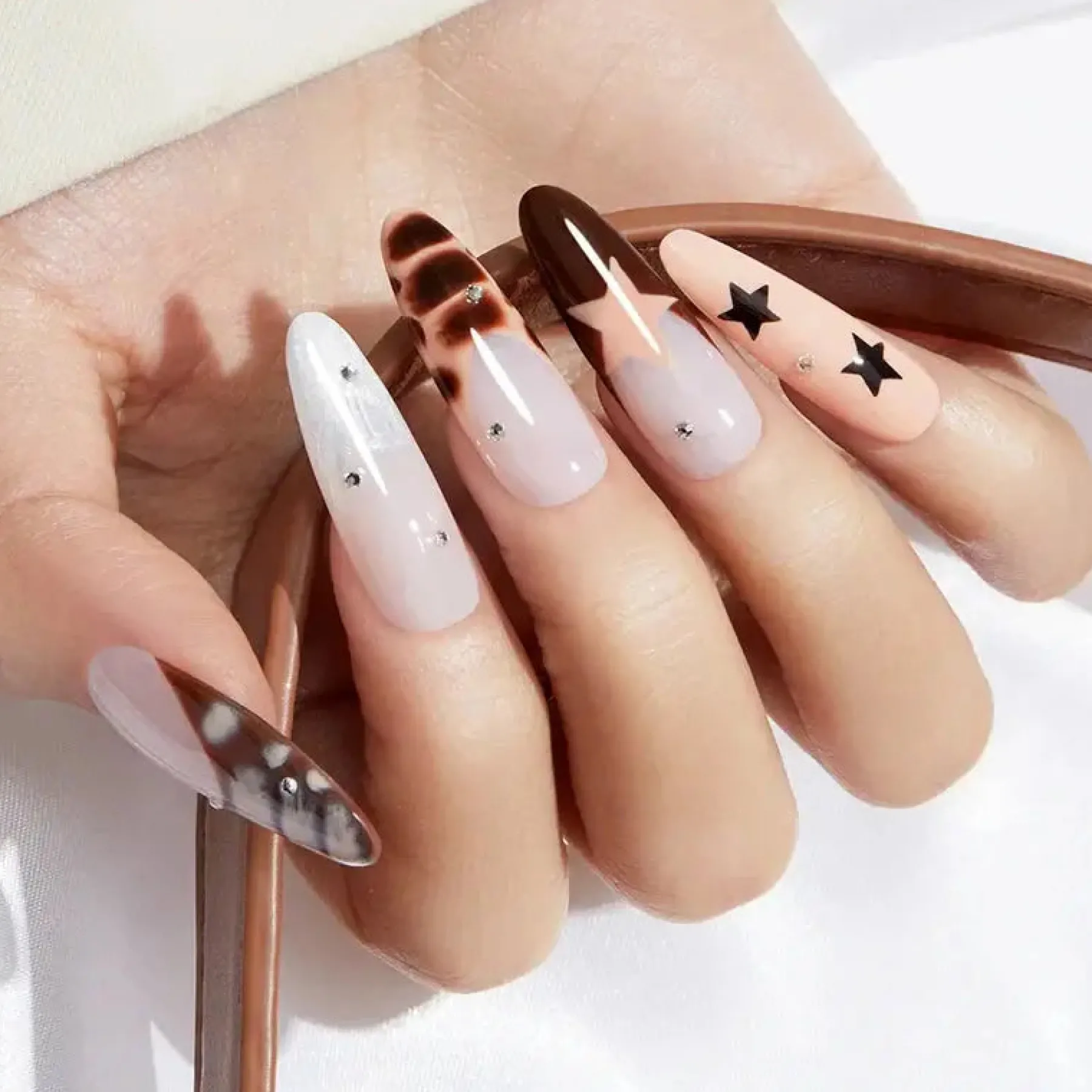 Clearance Gel Nail Polish Set Cocoa Cream Veganer Nagellack|Hema-Frei
