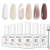 Best Gel Nail Polish Set Coffee and Cream Veganer Nagellack|Hema-Frei