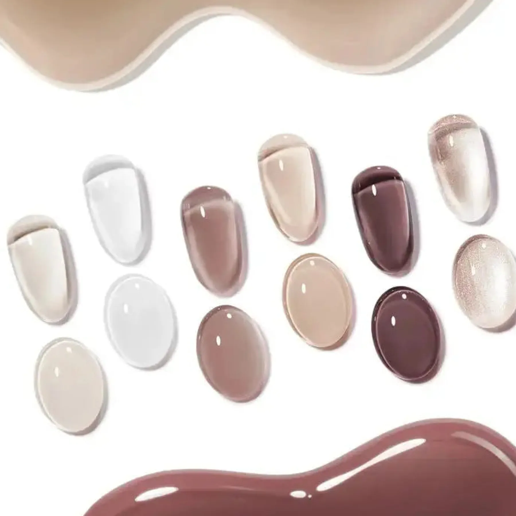 Best Gel Nail Polish Set Coffee and Cream Veganer Nagellack|Hema-Frei
