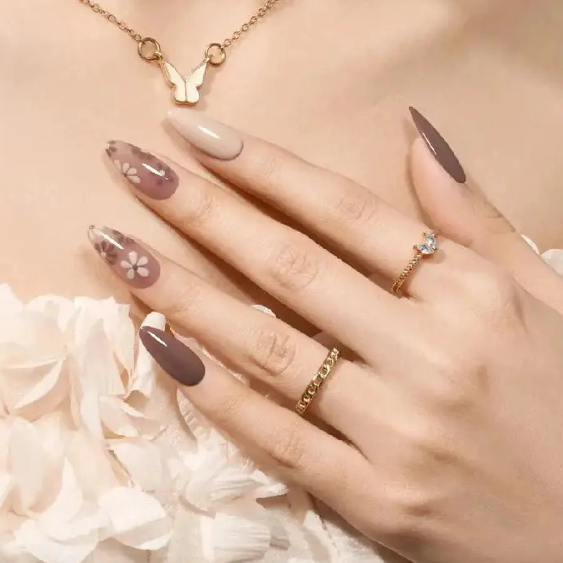 Best Gel Nail Polish Set Coffee and Cream Veganer Nagellack|Hema-Frei