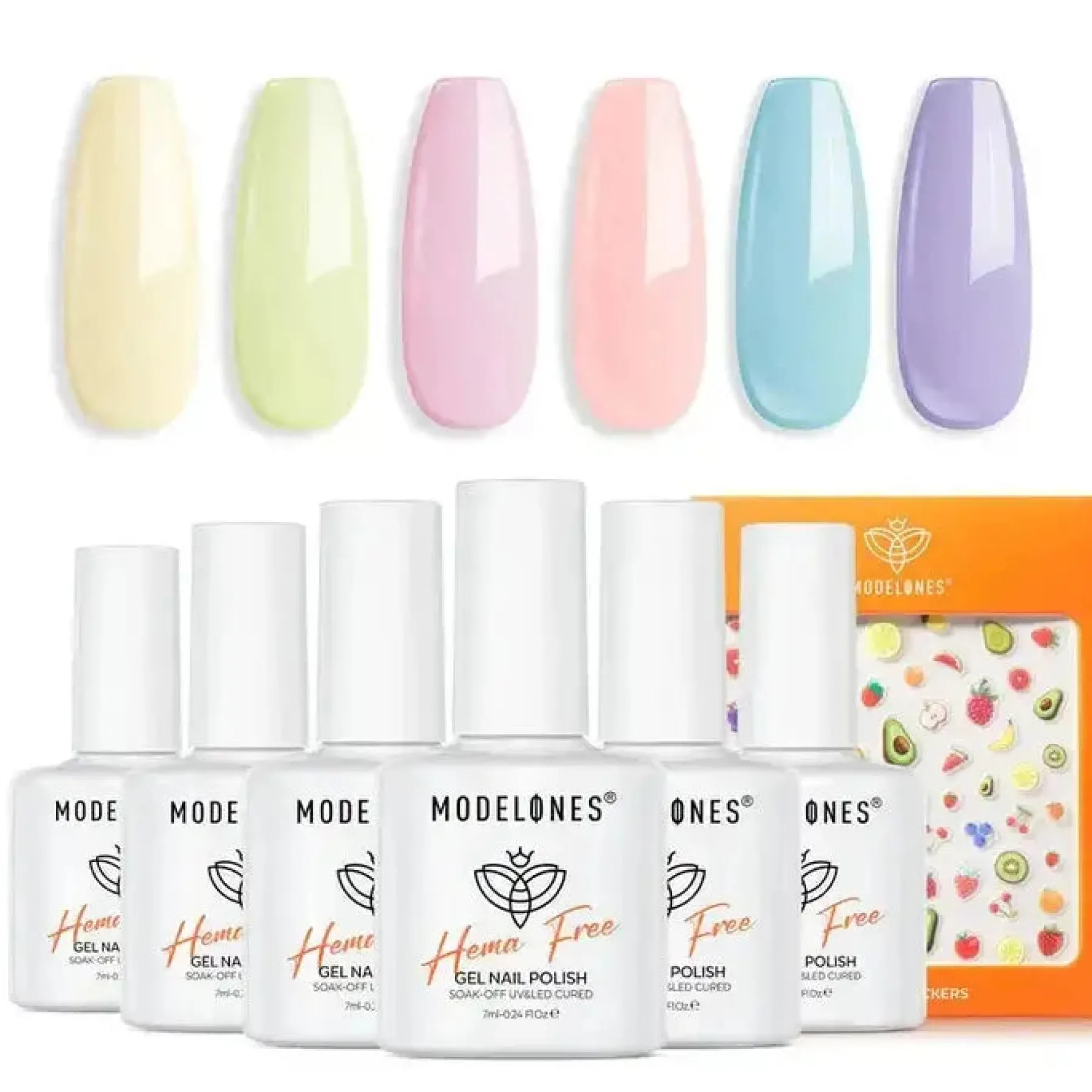 Hot Gel Nail Polish Set Easter Picnic Veganer Nagellack|Hema-Frei