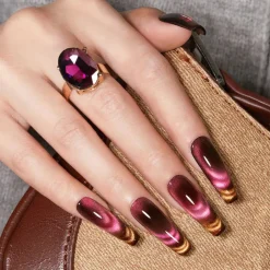 Gel Nail Polish Set Gloaming Coral Veganer Nagellack|Cat Eye Gellack