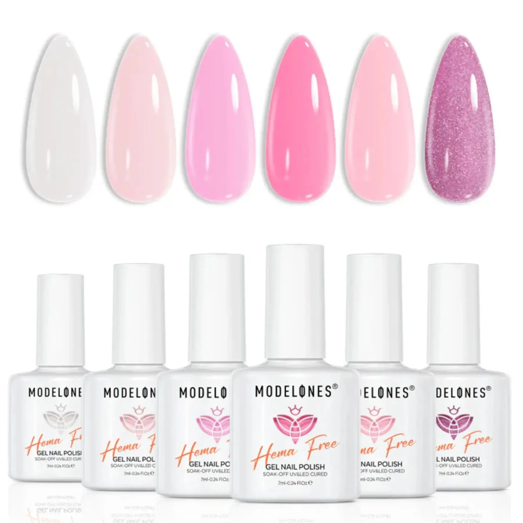 Outlet Gel Nail Polish Set Neon Bloom Veganer Nagellack|Hema-Frei
