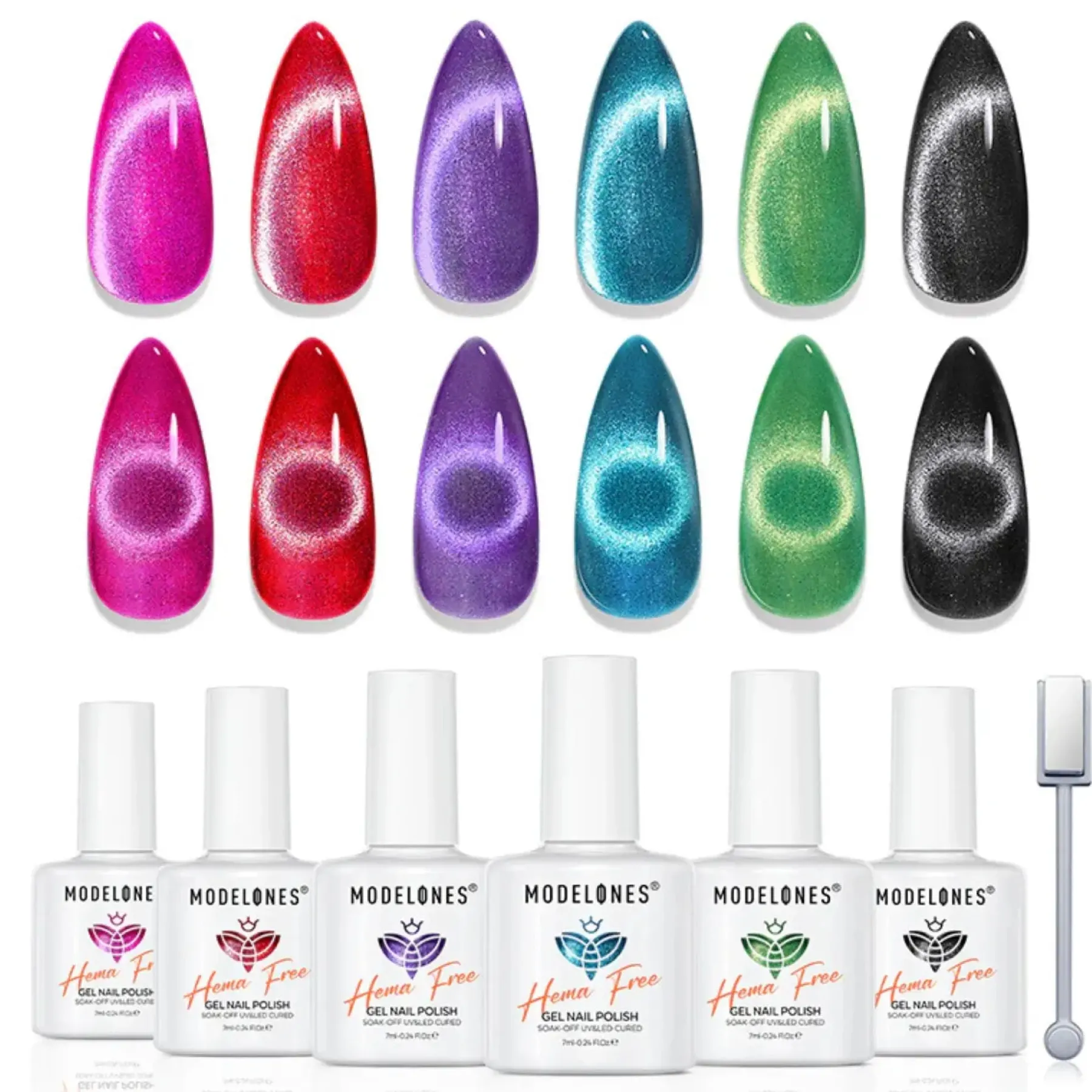 Discount Gel Nail Polish Set Salt Starfall Veganer Nagellack|Cat Eye Gellack