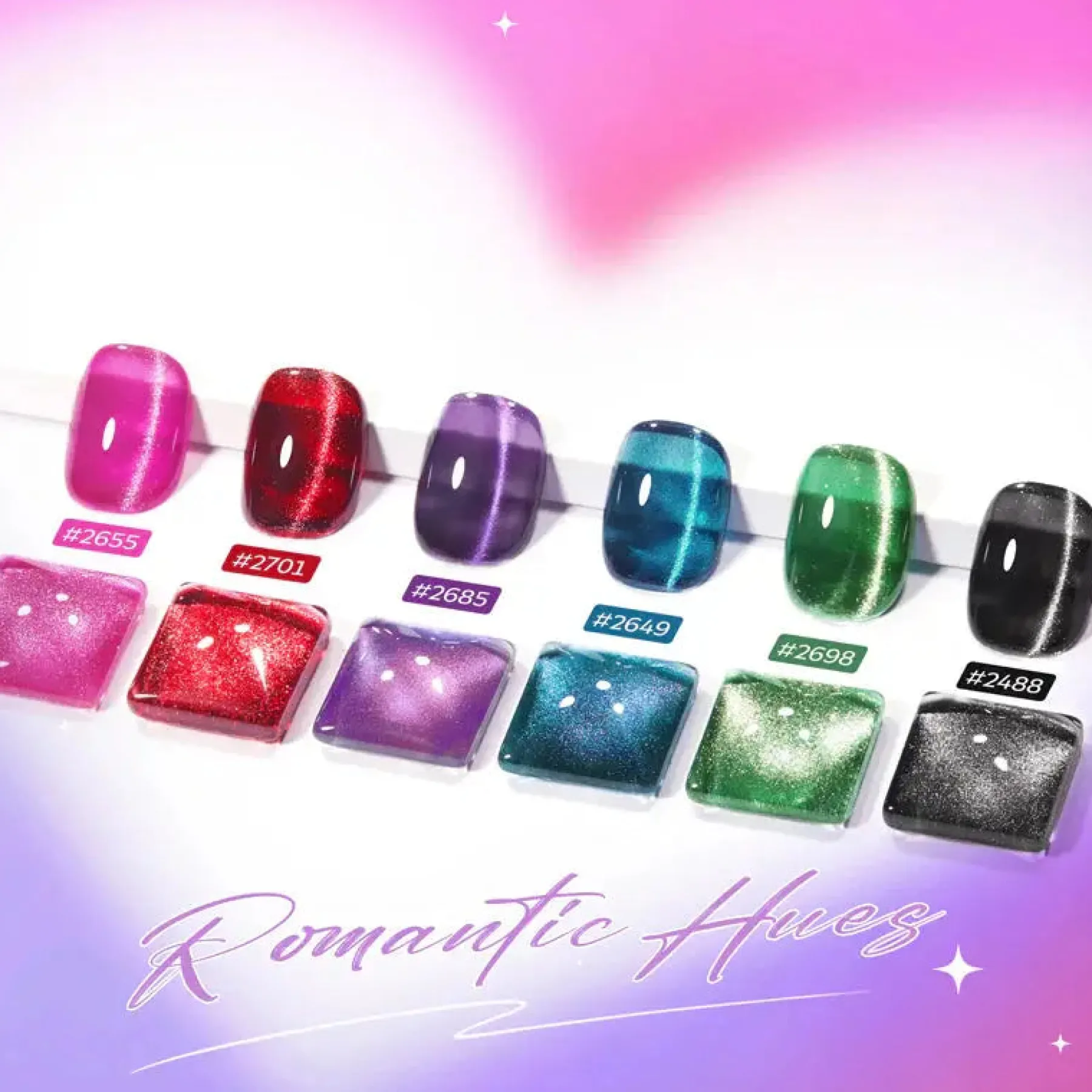 Discount Gel Nail Polish Set Salt Starfall Veganer Nagellack|Cat Eye Gellack