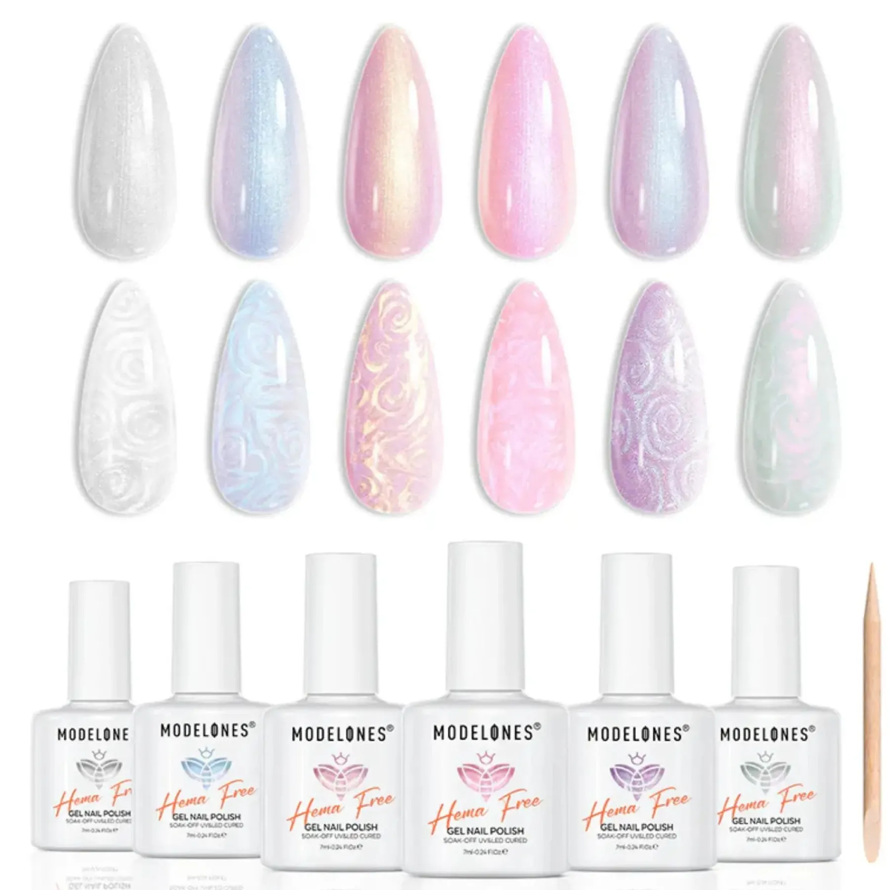 Sale Gel Nail Polish Set Sugar Galaxy Veganer Nagellack|Hema-Frei