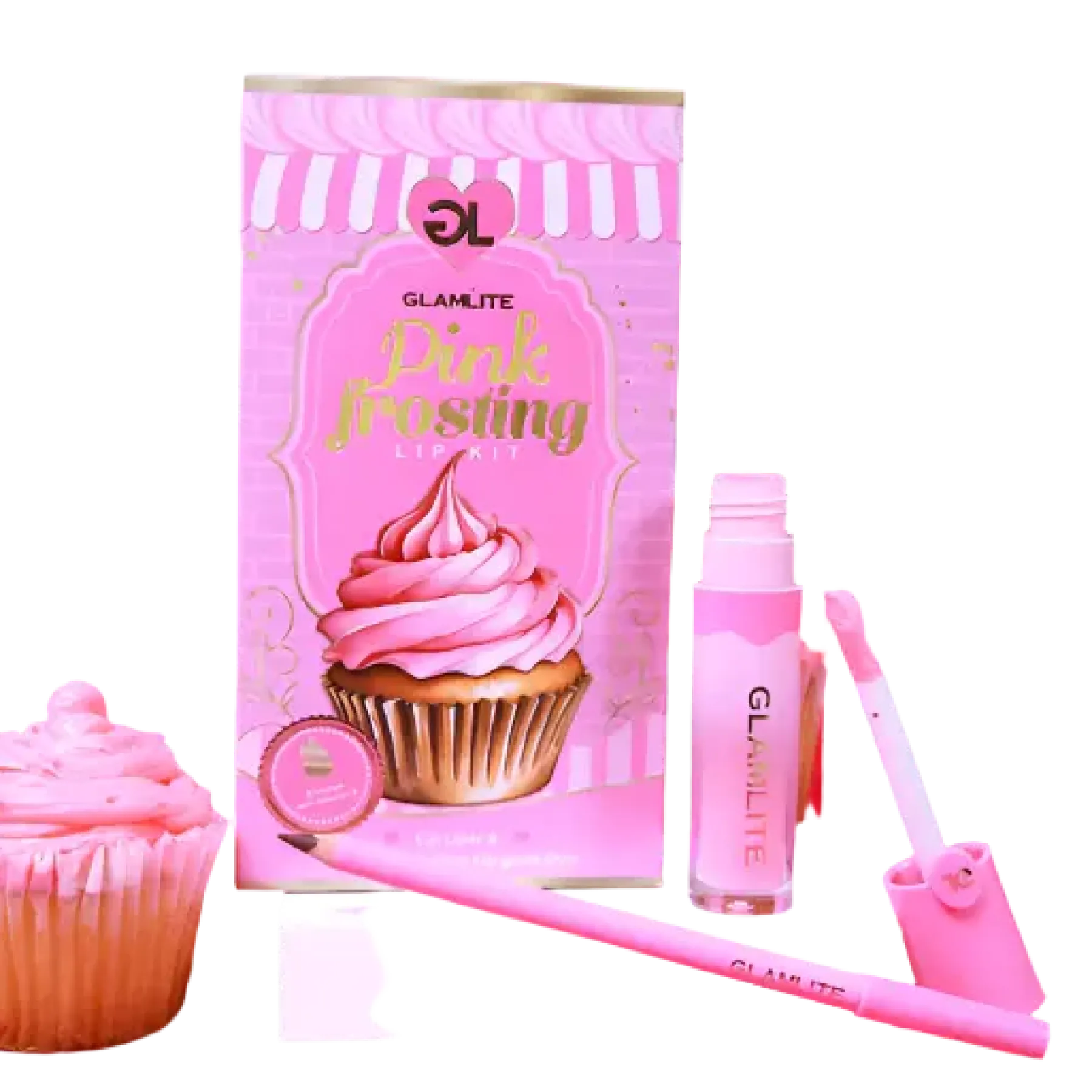 New Pink Frosting Lip Kit Makeup Sets|Lipgloss