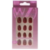 Clearance Glamorous Press-On Nails Deep Red Wine Künstliche Nägel