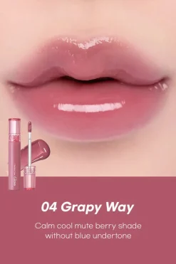 New Glasting Color Gloss 04 Grapy Way Lipgloss|Korean Makeup