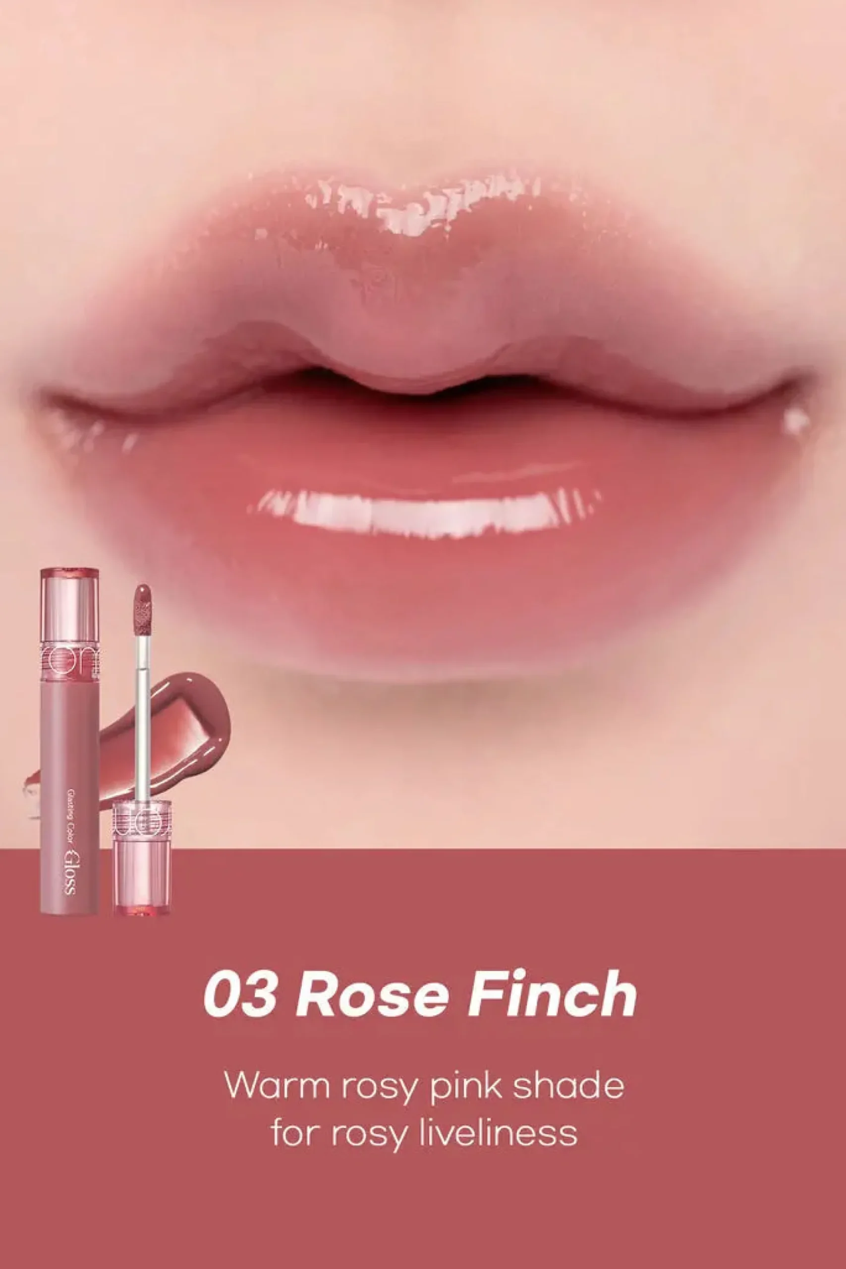 Sale Glasting Color Gloss 03 Rose Finch Lipgloss|Korean Makeup