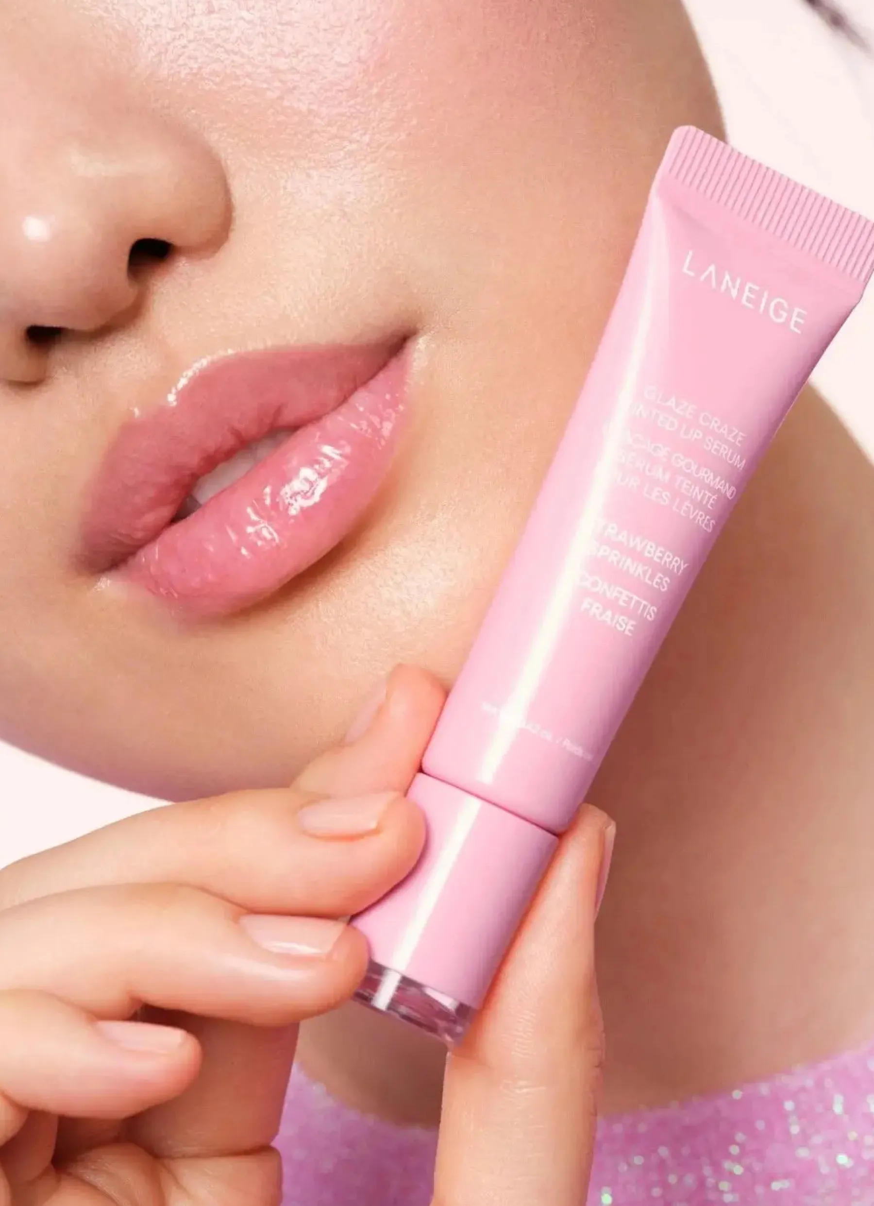 Clearance Glaze Craze Tinted Lip Serum Strawberry Sprinkles Alle Korean Skincare|Korean Makeup