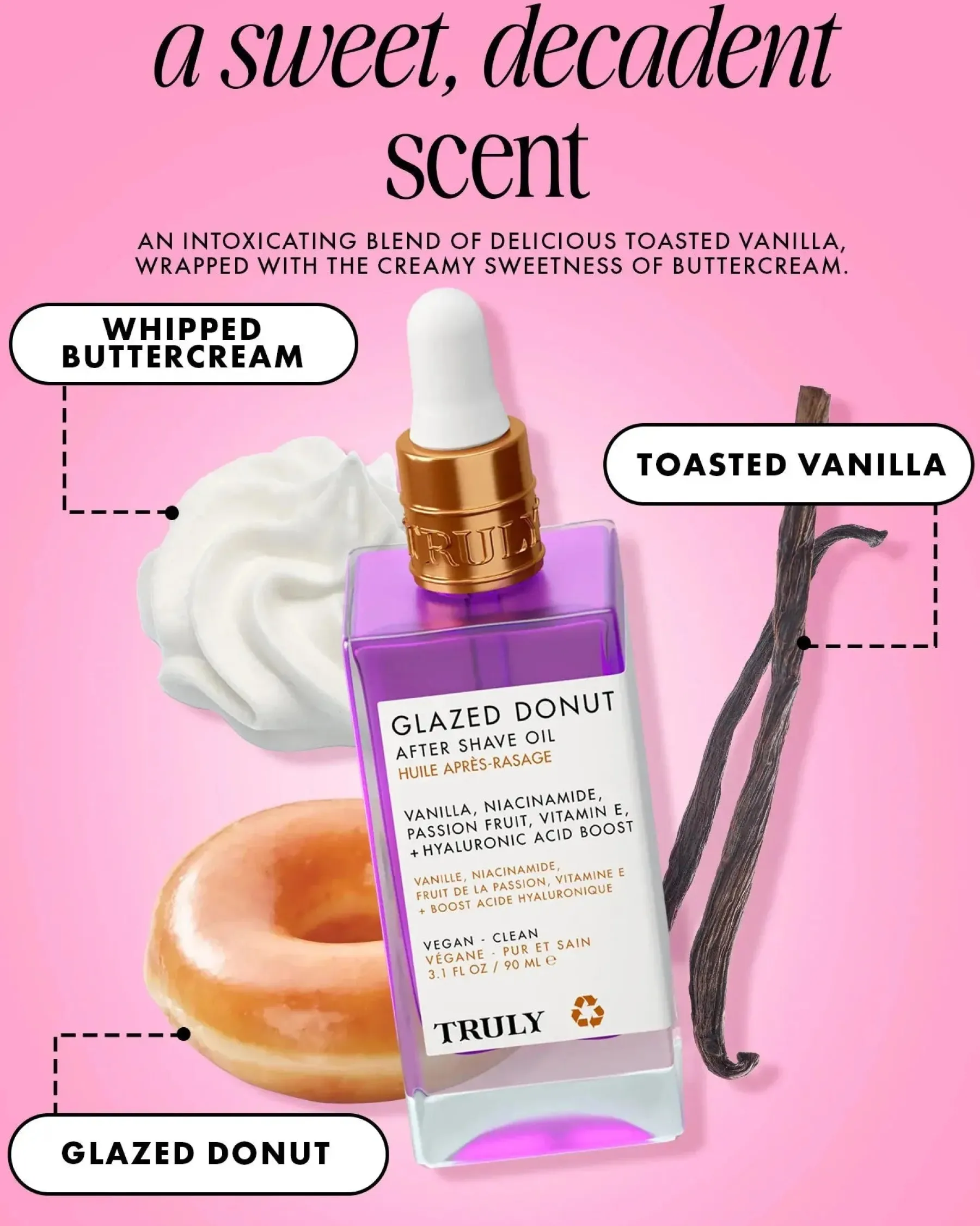 Outlet Glazed Donut After Shave Oil Vegan Pflege|Rasieren & Enthaarung