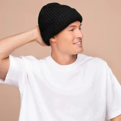 Glazey™ Satin Lined Beanie Black Curly & Coily Accessories|Hair Growth