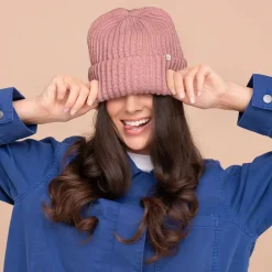 Clearance Glazey™ Satin Lined Beanie Blush Curly & Coily Accessories|Hair Growth