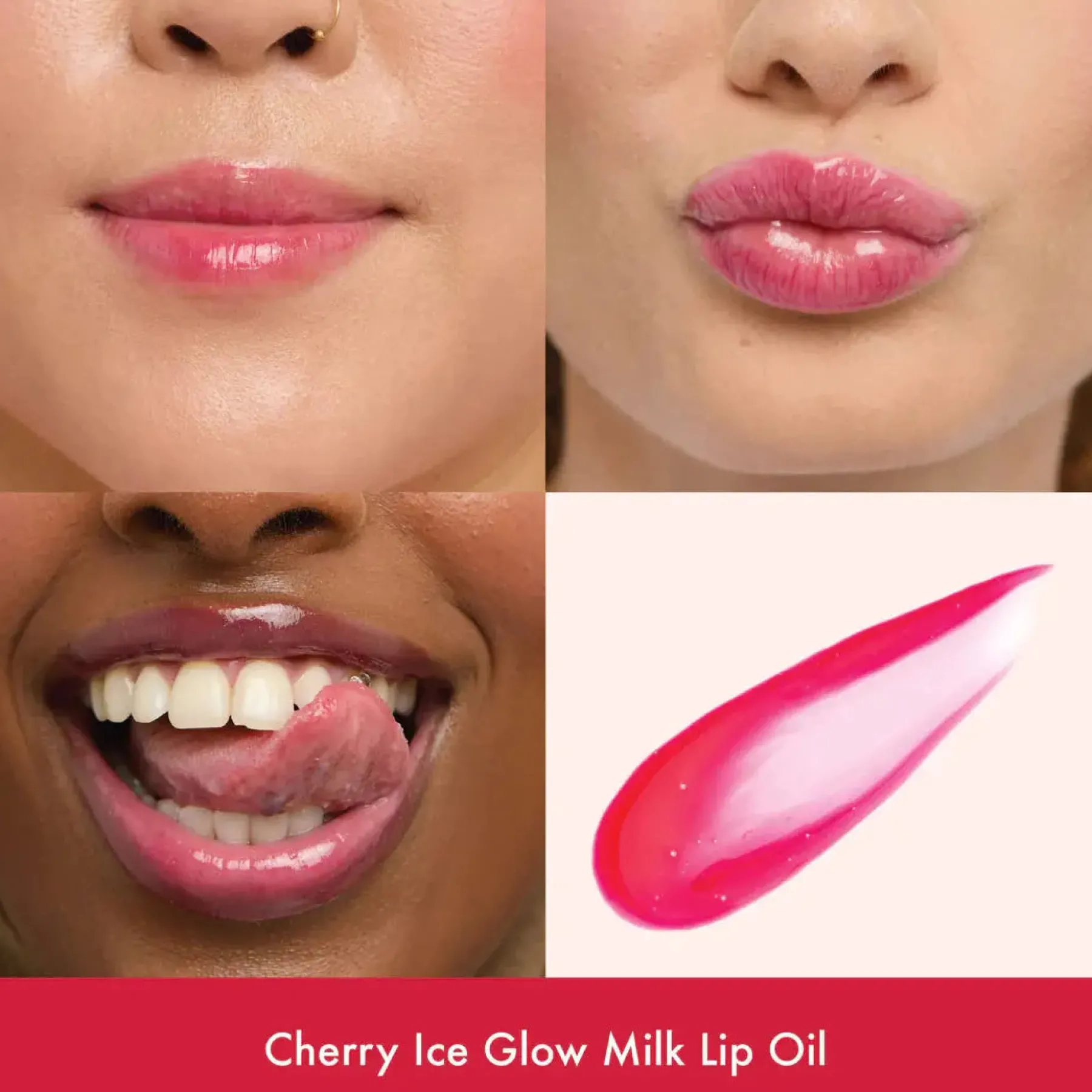 Best Glow Milk Lip Oil Cherry Ice Lipgloss|Lippen Öl