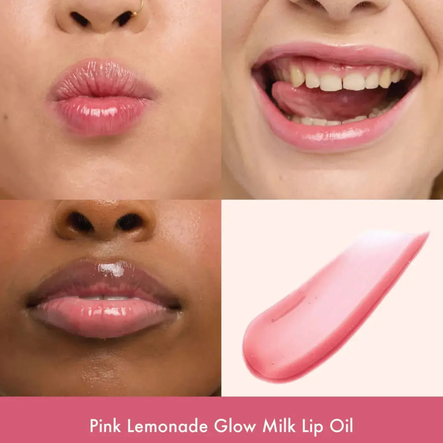 Hot Glow Milk Lip Oil Pink Lemonade Lipgloss|Lippen Öl