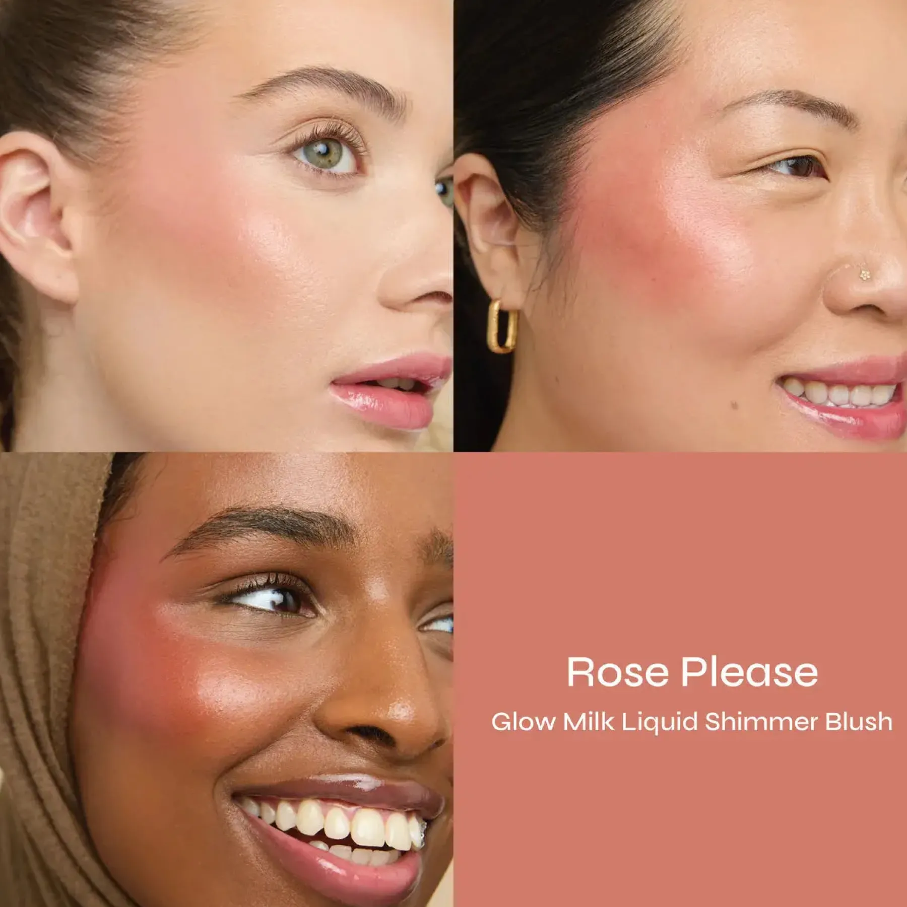 Discount Glow Milk Liquid Shimmer Blush Rose Please Rouge