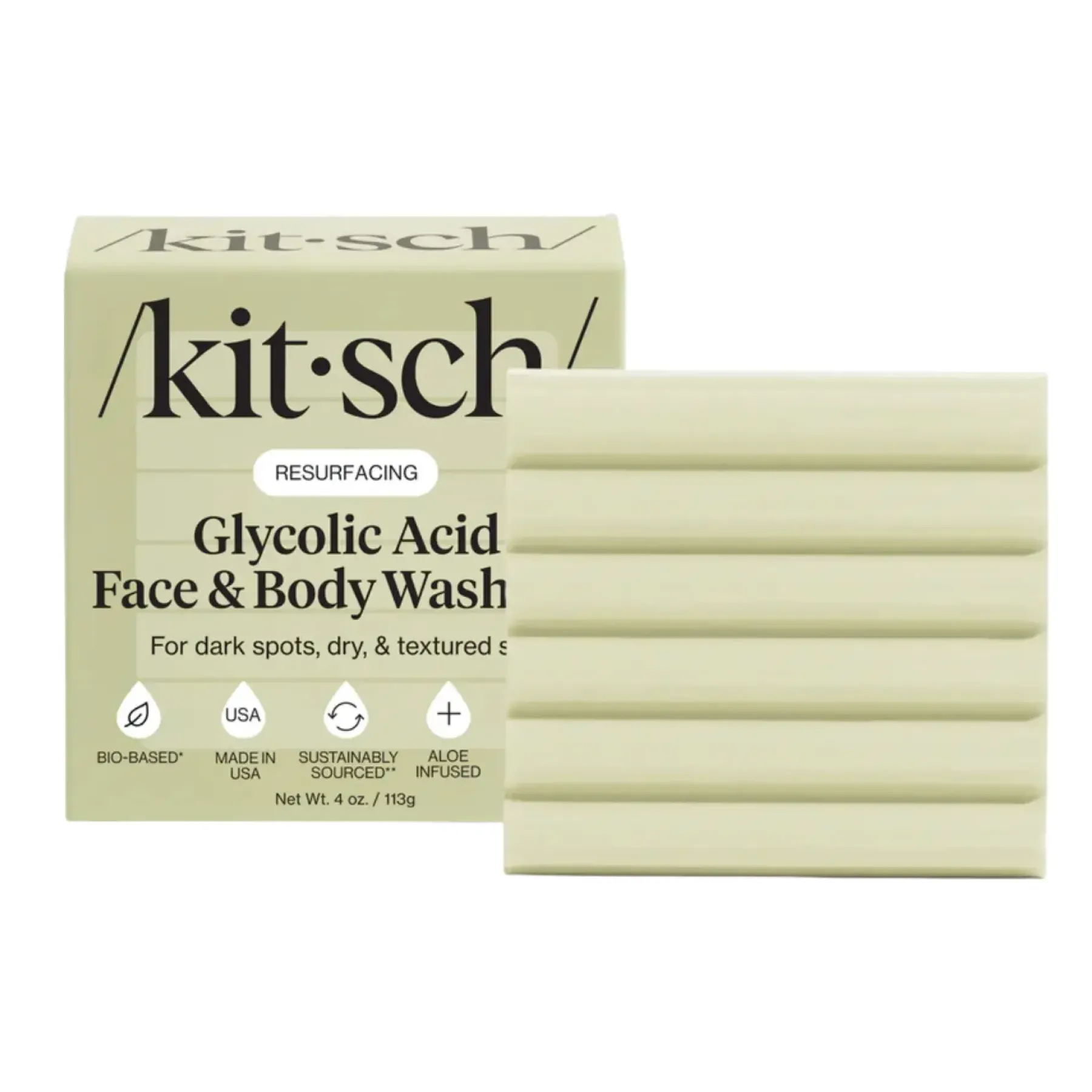 Sale Glycolic Acid Face & Body Wash Bar Hauptzutat|Vegan Pflege