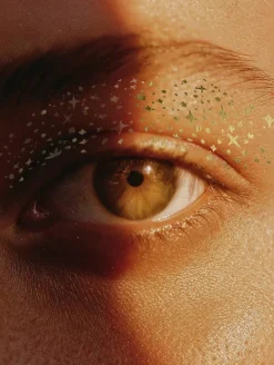 New Golden Eye Speckles Face Jewels
