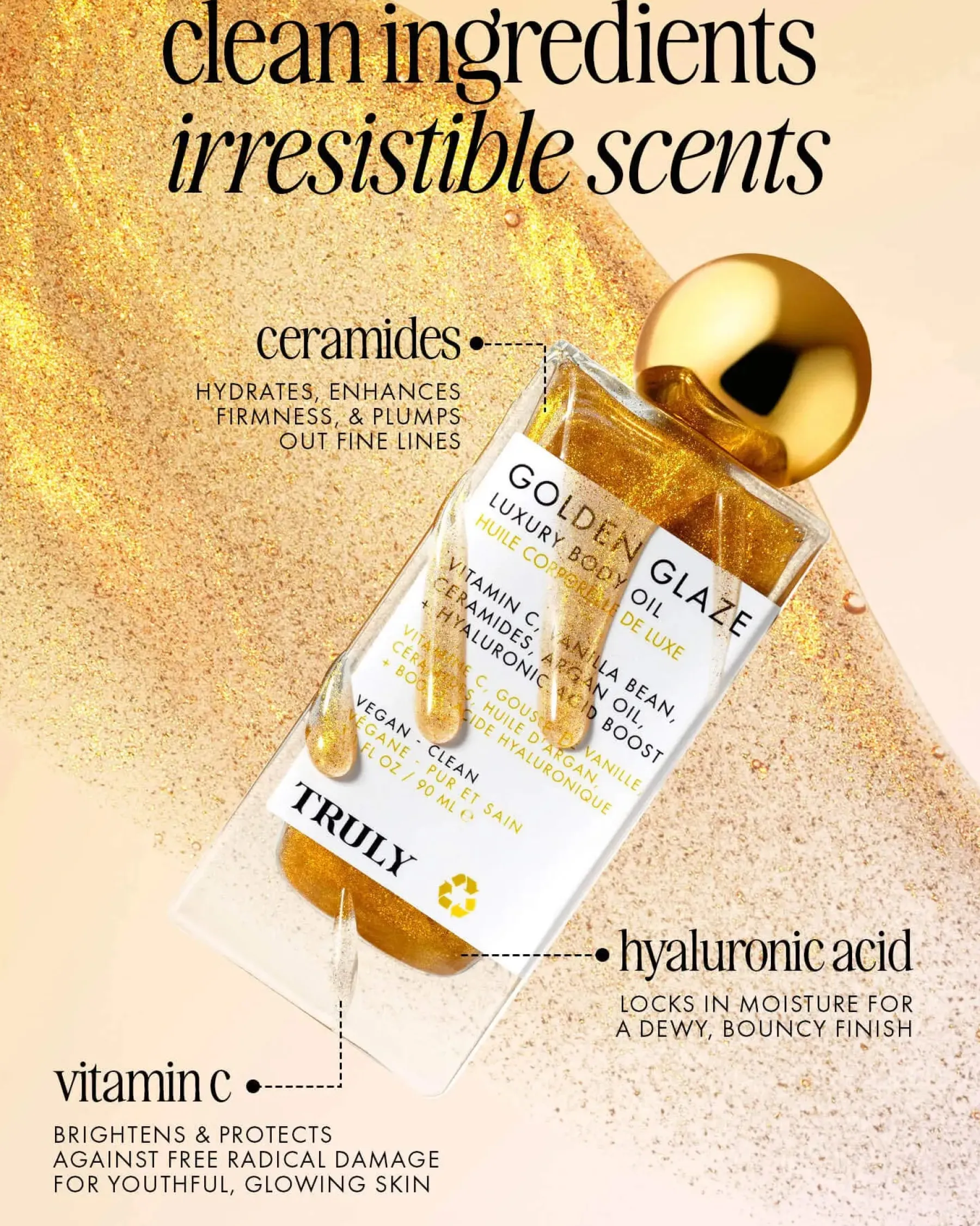 Sale Golden Glaze Luxury Body Oil Hauptzutat|Everything Shower