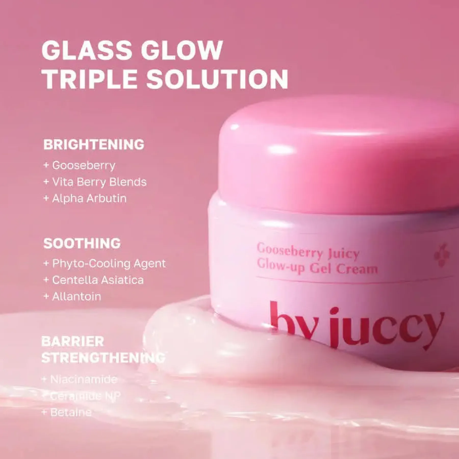 Outlet Gooseberry Juicy Glow-Up Gel Cream Feuchtigkeitscremes|Hauptzutat